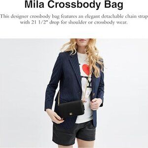 Coach Mila Crossbody Bag • Leather Designer Handbag
